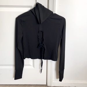 Black long sleeve turtleneck shirt